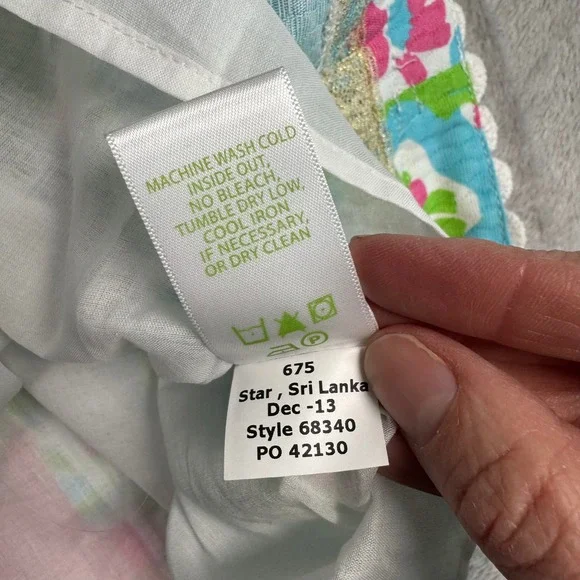 NWT $118 Lilly Pulitzer Womens Lavender Skirt A Delicacy Print 6 Pink Blue - Picture 8 of 13